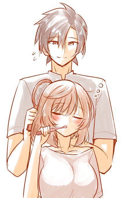 朝の支度中なタカささ、らくがき 