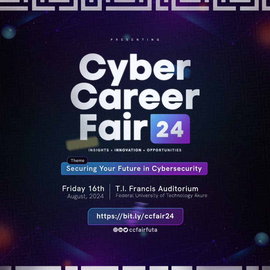 Shammah34's tweet photo. Having a great time serving here at the Cyber Career Fair ‘24
If you are not here you are missing a lot

#Careerfair
#CCF24
#Cybersecurity
#Cybercareerfair https://t.co/338V49iXw8