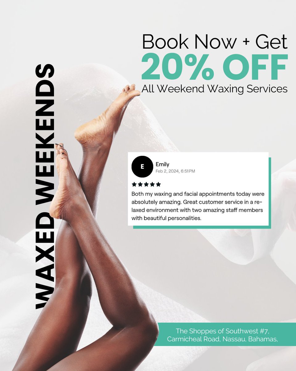 Perfec_Tone's tweet photo. Giving you 20% off all weekend waxes because let's be real... its too hot for all that hair 😅 Book with the best 💚 

https://t.co/gzWtVdWLs4 https://t.co/9hZSXBQZHQ