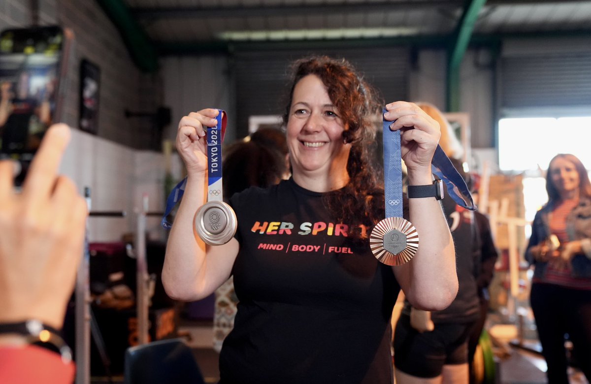 Emily Campbell  at Atlas Gym in Alfreton. After the Olympic Games in Paris, weightlifting star Emily Campbell returns to her home club with a mission to help women and girls into gym spaces - taking on outdated stereotypes and championing positive conversations about body image