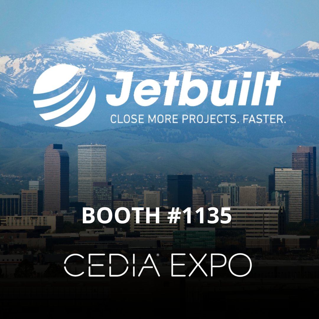 Paul Dexter (@jetdexter) on Twitter photo Looking forward to seeing everybody at @CEDIAExpo in a few weeks! Always a great time being in Denver.
<a href="/jetbuilt/">Jetbuilt • AV Project Sales & Management Software</a> Looking forward to seeing everybody at @CEDIAExpo in a few weeks! Always a great time being in Denver.
<a href="/jetbuilt/">Jetbuilt • AV Project Sales & Management Software</a>