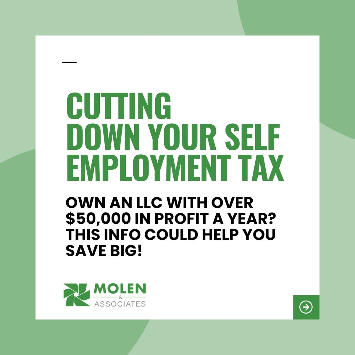 molentax's tweet image. CHECK THIS OUT 👇🏽
Absolutely! You can save 15.3% on self-employment taxes for the amount  saved on the Profit of the business.
Our expert team is ready to help you optimize your business finances 🔥
Reach out to us today!
.
#selfemploymenttax #llctips #taxsavings