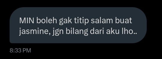 LadyHearsay's tweet photo. MAAF MAAF MAAF MAAF ADA YANG TITIP SALAM TAPI GAK ADA NOTIFNYA TADI. Kiw, @mineraIle, ada yang titip salam nih! 👀 https://t.co/3kXtJvjh43