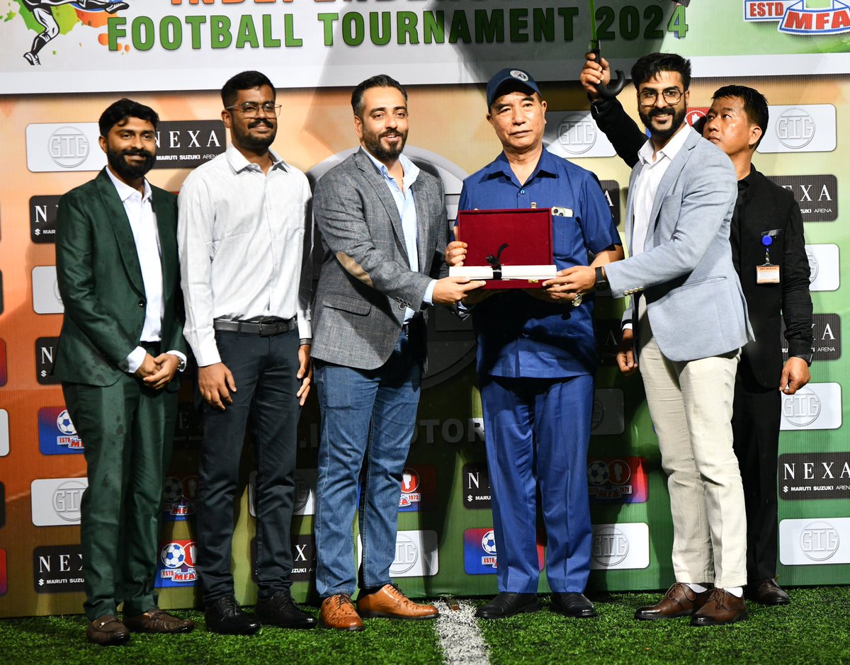 We are honoured to have been recognised by the Mizoram Football Association during the 40th Independence Day tournament in Aizawl.