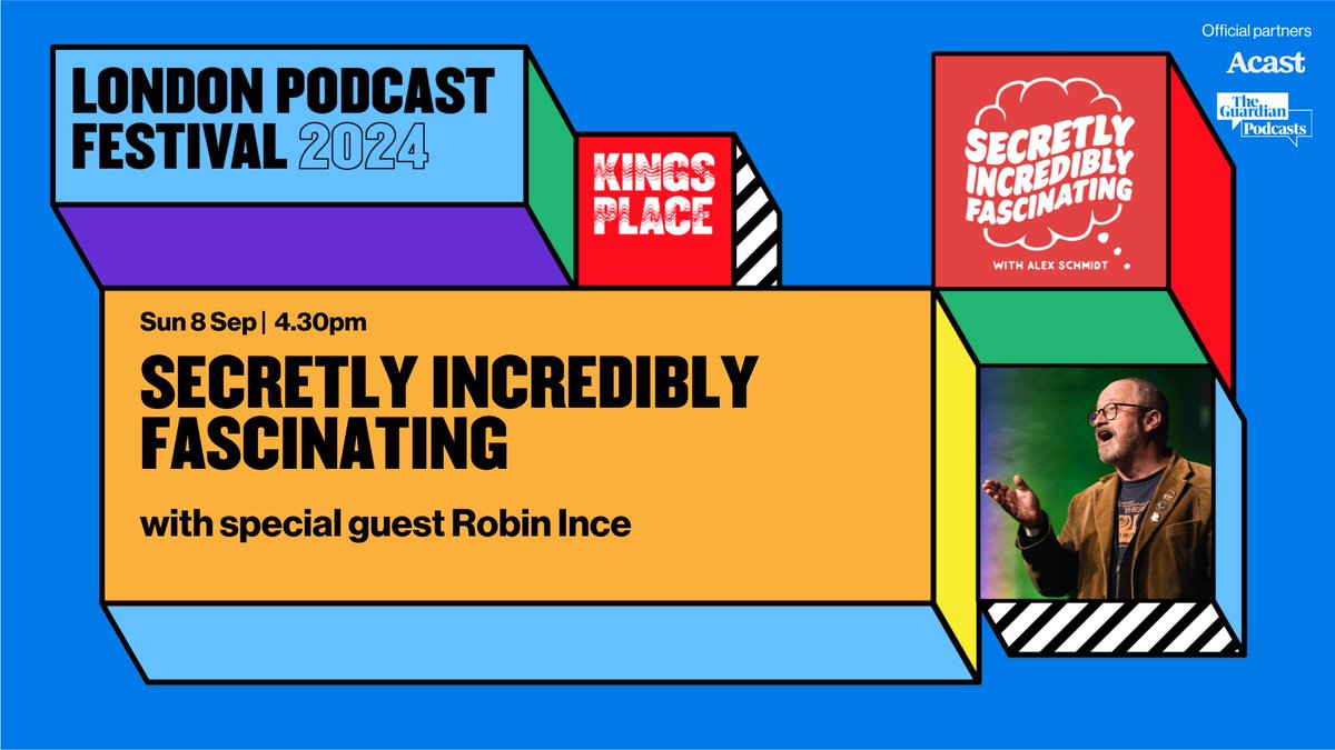 JUST ANNOUNCED!!
For the live #LondonPodFest edition of <a href="/SIFpod/">Secretly Incredibly Fascinating</a> all about 🎺 heroic fanfare please 🎺 WEASELS (why is there no weasel emoji?), <a href="/AlexSchmidty/">Alex Schmidt 🦬</a> and <a href="/KatieGoldin/">Katie Goldin 🐜</a> will be joined by marvelous comedian, writer and broadcaster, Robin Ince.

🎟️ kingsplace.co.uk/whats-on/words…