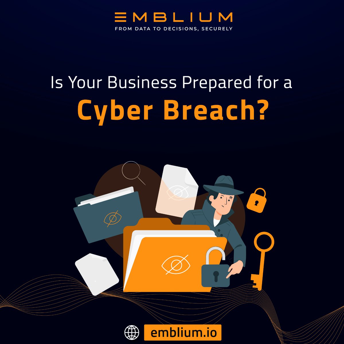 embliumlabs's tweet photo. A single cyber breach can cost your business more than just money. It can damage your reputation, customer trust, and disrupt operations. At #Emblium Labs, we understand the stakes and offer customized cybersecurity solutions to prevent and respond to breaches effectively. Protect your business before it's too late.

#BusinessTransformation #Malware #Infosec #Datascientest #Techupdates #Cybersecurity #Digitalera #Cybersecuritytips #Businesssecurity #AI #ML