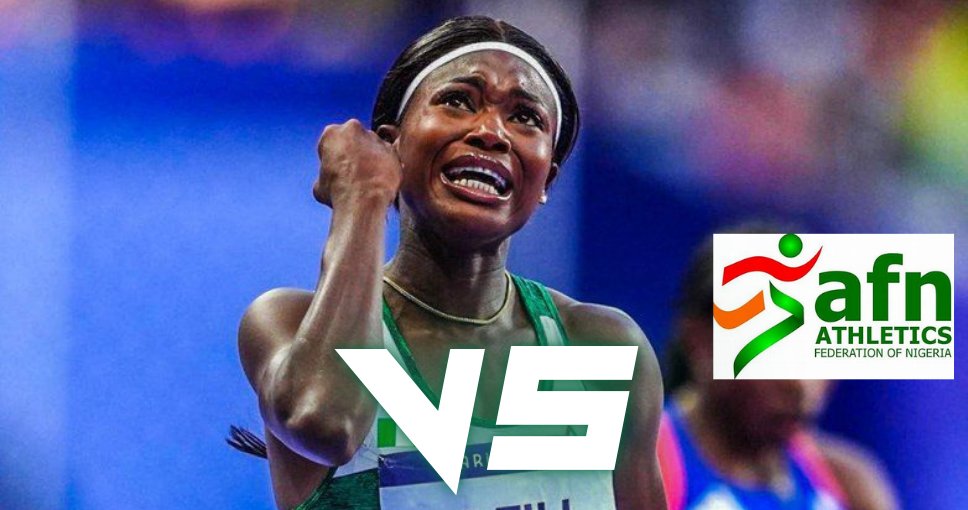 rainnie_q's tweet photo. In an article published in the Guardian, AFN has shown their displeasure with Favour Ofili for calling on the public to hold them responsible for the disappearance of her name in the 100m at the Olympics.

Let's set some record straight!

🧵Thread https://t.co/3othnFWpUt