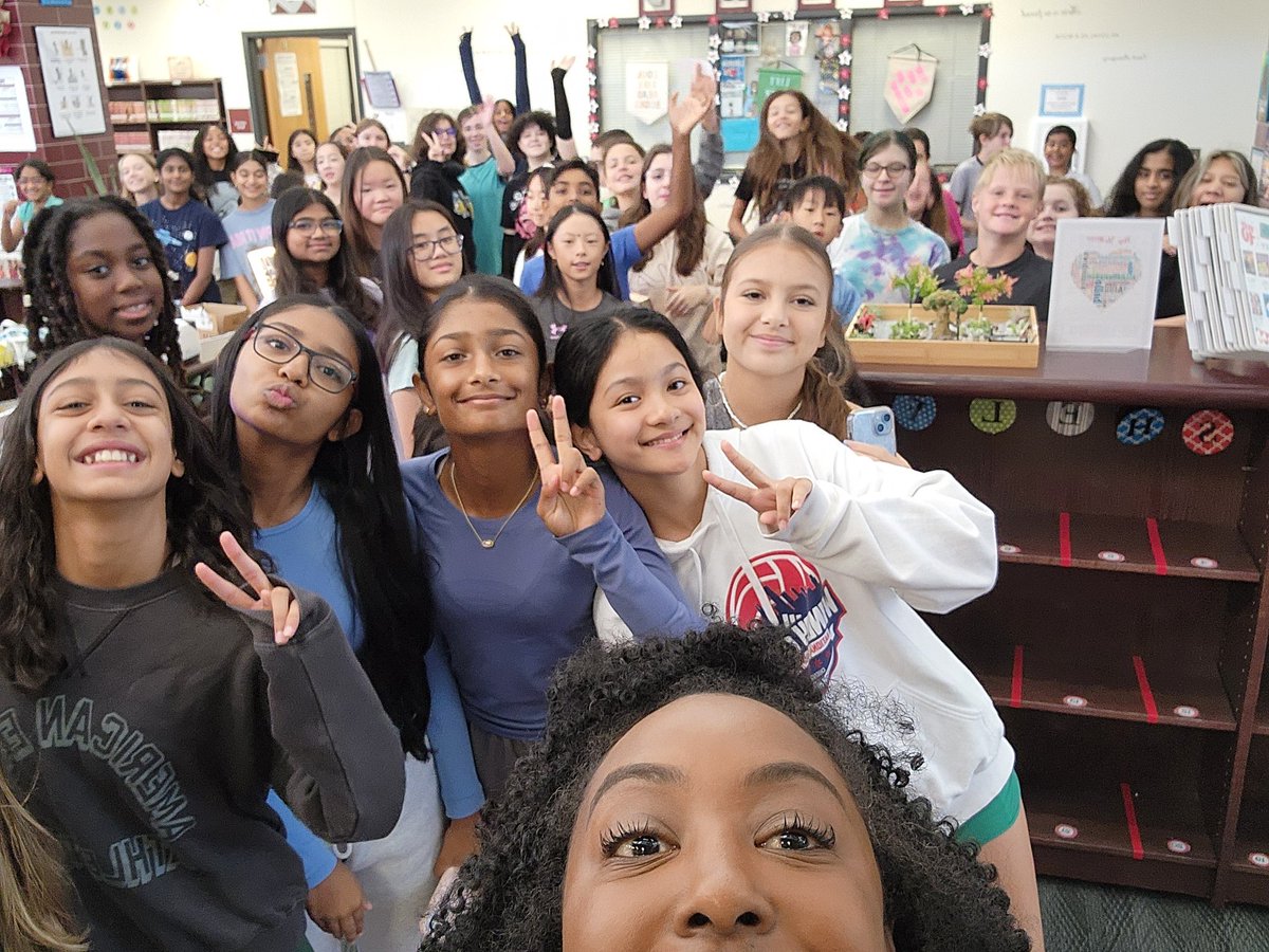 Brandi Grant, MLIS π (@littylib) on Twitter photo My morning crew in the PATS Library. Who needs coffee when you have this great group of kiddos! <a href="/FISD_PearsonMS/">Pearson Middle School</a> #elevate #amplify #PATSREAD @FISD_Libraries My morning crew in the PATS Library. Who needs coffee when you have this great group of kiddos! <a href="/FISD_PearsonMS/">Pearson Middle School</a> #elevate #amplify #PATSREAD @FISD_Libraries