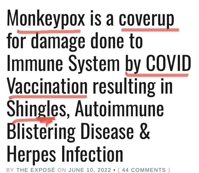Him: I have monkeypox

Me:  How do you know?

Him:  Positive PCR

ME:  Bye (laughing hysterically)