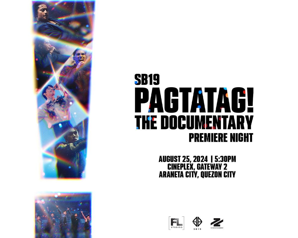 ⚠️ PAGTATAG! The Documentary Premiere Night

The exclusive premiere of PAGTATAG! The Documentary will be held on August 25, 2024, at 5:30 PM at Cineplex, Gateway 2, Araneta City.

This is an invite-only event, but stay tuned for updates and promotions from our sponsors.

#SB19
