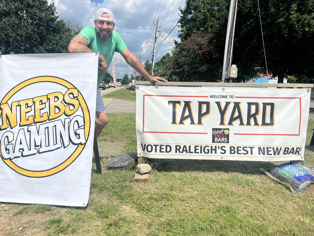 NeebsOfficial's tweet photo. Thank you to Tap Yard Raleigh for hosting our live stream last night! What a blast! #NGL2024

Who was there?? https://t.co/yj31o88xMl