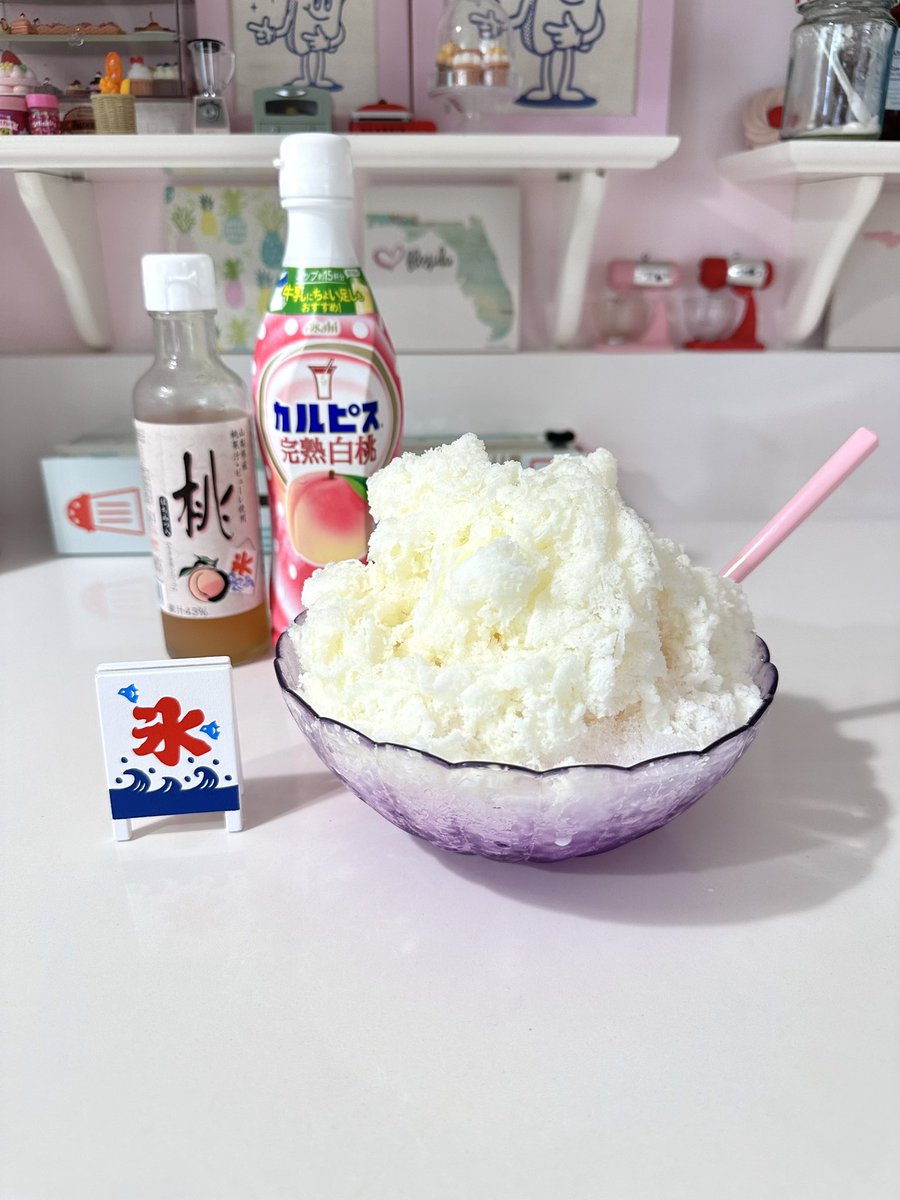 EllalalaHannah's tweet image. ほぼ1日おきにかき氷食べてる🍧
桃シロップと桃カルピスのコンビは間違いない🍑💕

#かき氷 
#ilovegnv 
#snowcone 
#shavedice 
#koko_kakigori 
#calpico