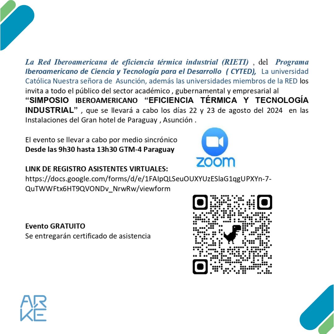 ARKE_PY's tweet photo. La Msc. Ing. Gabriela Mesquita presentará el tema "Eficiencia Energética: Logros y Desafíos en el Entorno Construido en Paraguay". Invitamos a todos los interesados a participar en este evento gratuito.

¡Nos vemos! https://t.co/XTuPXgfLku