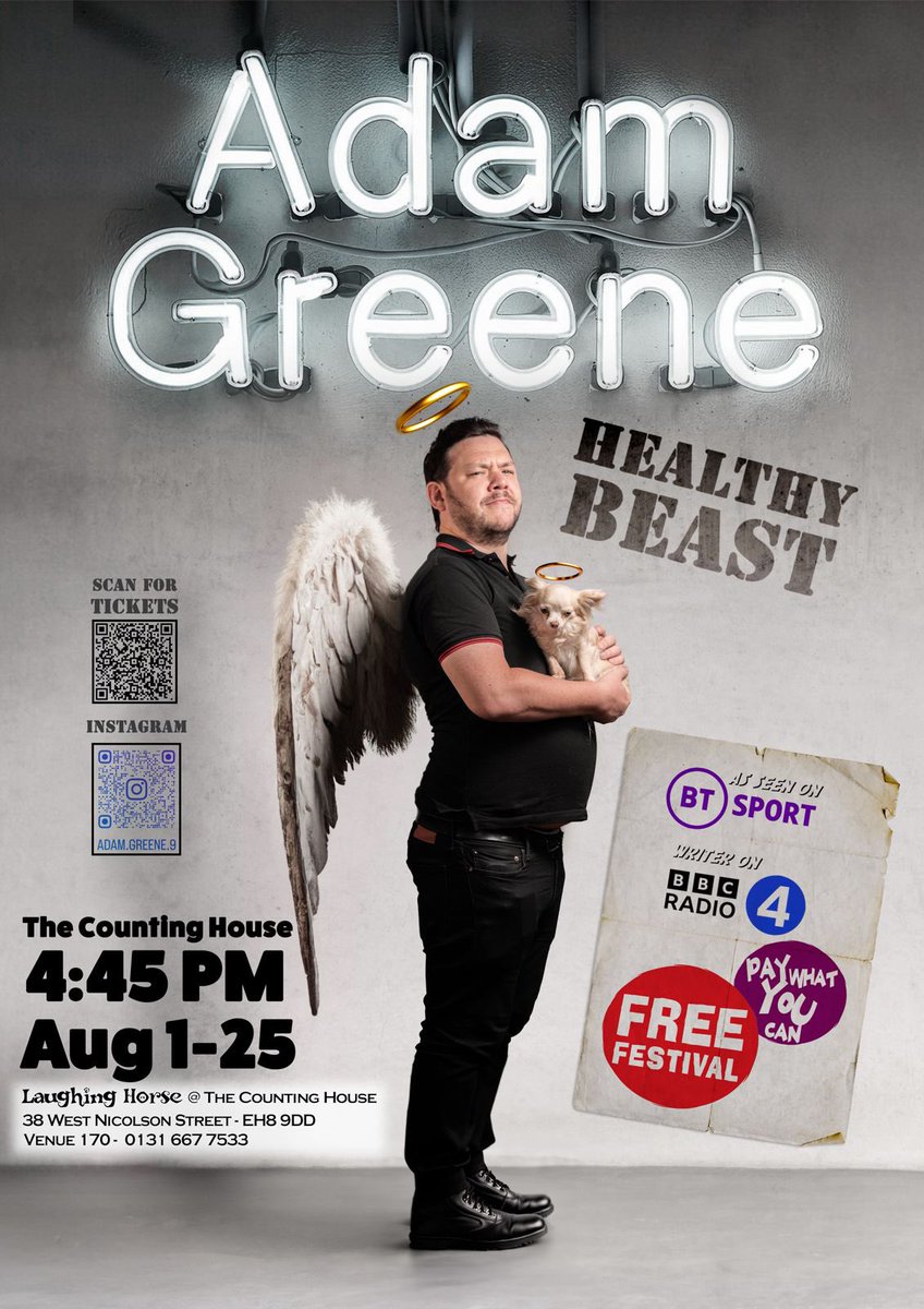 It’s #quickflyer Friday apparently and I’m back <a href="/CountingHouseEd/">countinghouseedinburgh</a> at 4:45!