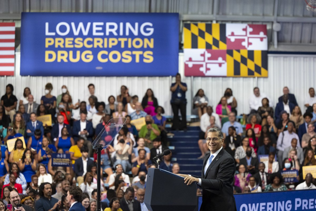 Secretary Xavier Becerra (@secbecerra) on Twitter photo 📍Largo, MD
<a href="/POTUS/">President Donald J. Trump</a>, <a href="/VP/">Vice President JD Vance</a> & I announced that we completed the first-ever Medicare Part D drug negotiations.
We're putting money back in the pockets of older Americans & people with disabilities — instead of Big Pharma.
We'll continue to fight to lower health care costs for all! 📍Largo, MD
<a href="/POTUS/">President Donald J. Trump</a>, <a href="/VP/">Vice President JD Vance</a> & I announced that we completed the first-ever Medicare Part D drug negotiations.
We're putting money back in the pockets of older Americans & people with disabilities — instead of Big Pharma.
We'll continue to fight to lower health care costs for all!