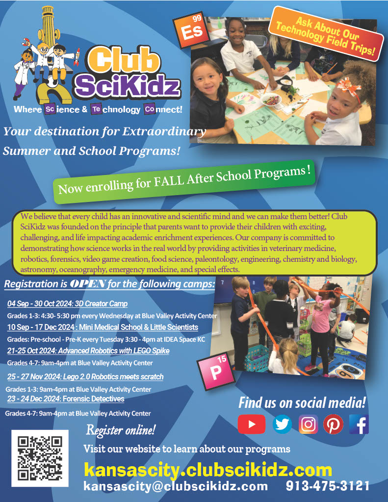 ClubSciKidz: Now Enrolling for  Fall Programs! bit.ly/4dP5uXT