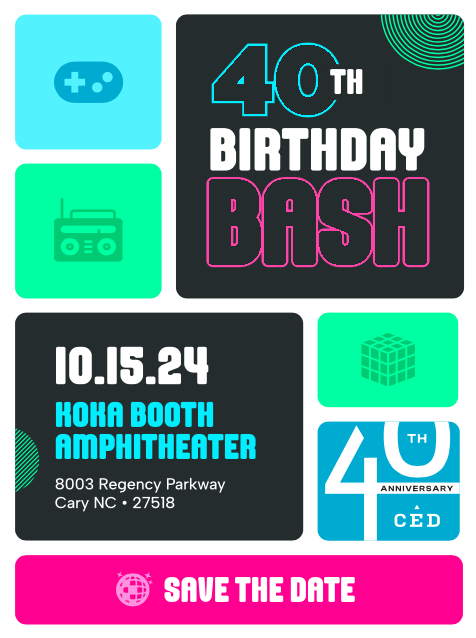 🎉 Join us on October 15th to celebrate 40 years of CED!

Get your tickets now! cednc.org/40th/

Interested in sponsoring? Get a sponsor packet for more information: cednc.org/40th/#sponsor-…

#Innovation #Entrepreneurship #Networking #40Years #CED