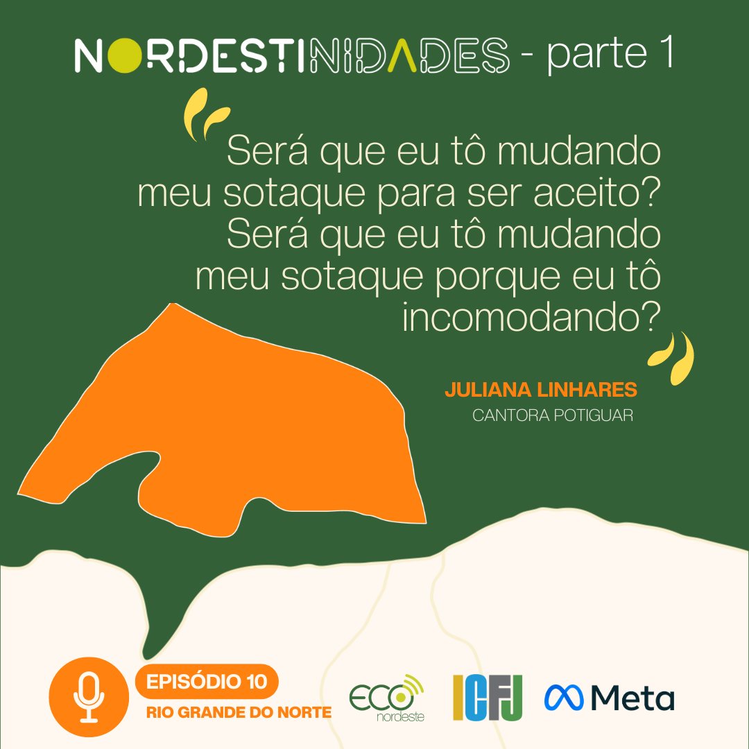 Com esta reflexão da cantora Juliana Linhares, convidamos você a ouvir o 10º episódio do podcast Nordestinidades, que está incrível:  bit.ly/49jmnrC