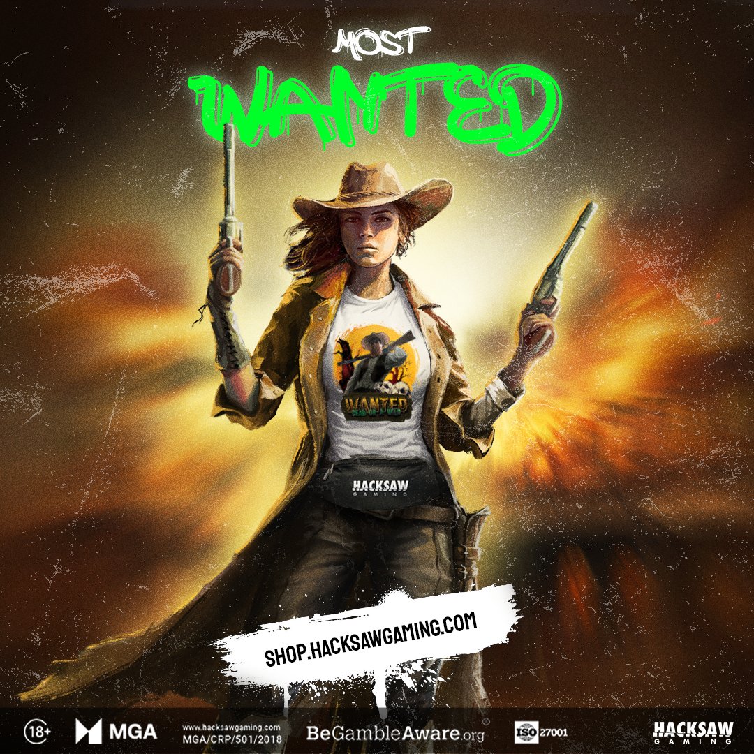 hacksawgaming's tweet photo. Get your guns on the most 'Wanted' merch in the Wild West - head on over to our shop to check it out! 👉

https://t.co/Wblt9Gbqbr

🔞 | Please Gamble Responsibly| https://t.co/CN0ZqWzyn3  
#Merch #HacksawGaming #Slots #HacksawMerch https://t.co/XDKzi6ktEh