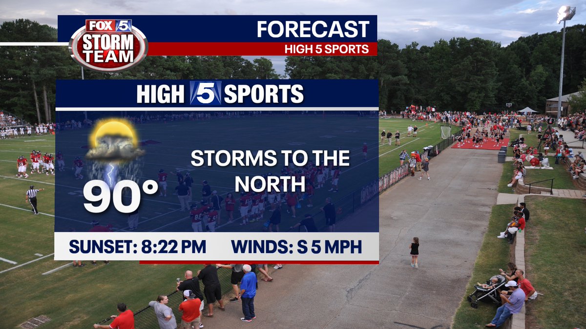 AForbesWx's tweet image. #High5Sports returns tonight and storms have the potentinal to interrupt a couple of games. This morning's models are trying to push the storms later into the night, but no guarentees just yet. Join us now on @Good Day Atlanta until 11 AM!

@FOX5StormTeam #GAwx