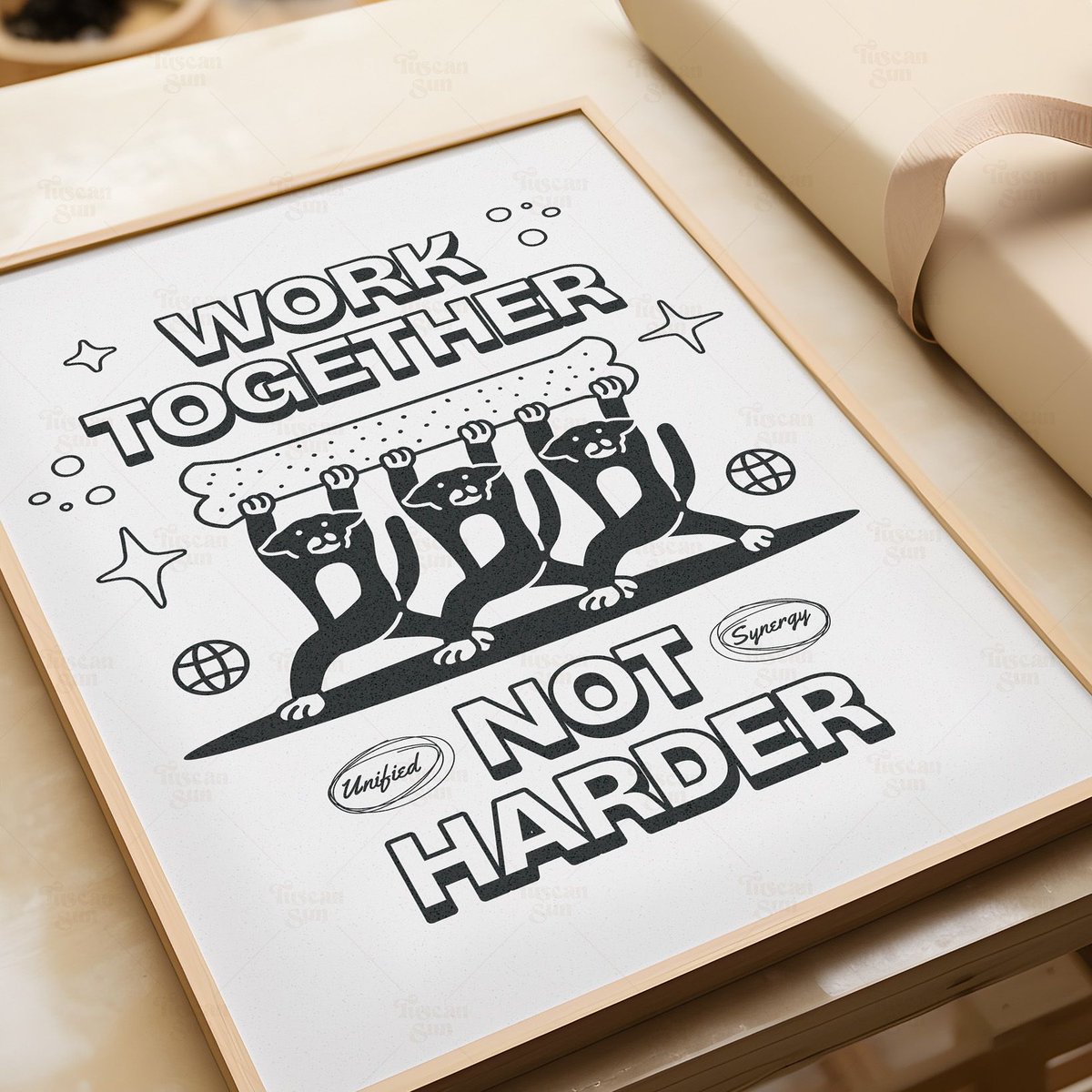 Tuscansun42's tweet photo. https://t.co/WjP1J16cHY 

🌟 Perfect Office Addition 🌟

Just added this "Work Together, Not Harder" poster to my office, and it’s already making a difference in my day! 💪

#Teamwork #Motivation #WallArt #Inspiration #WorkSmart #HomeDecor #OfficeDecor #PositiveVibes #ArtPrint https://t.co/0jf8StMonL
