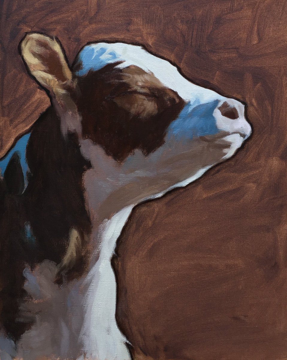morning cow
oil on paper, A3