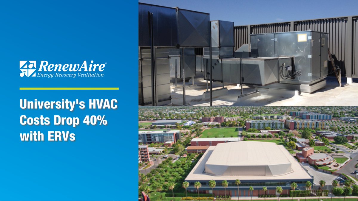 At @GCU there were 3 goals for updating its #HVAC systems. 

Equipped with energy recovery ventilators, #GCU saved 40% on annual HVAC costs and is ready to welcome students #BackToSchool

#CheckOut our case study on how the university achieved its goals: bit.ly/4cqkNoD