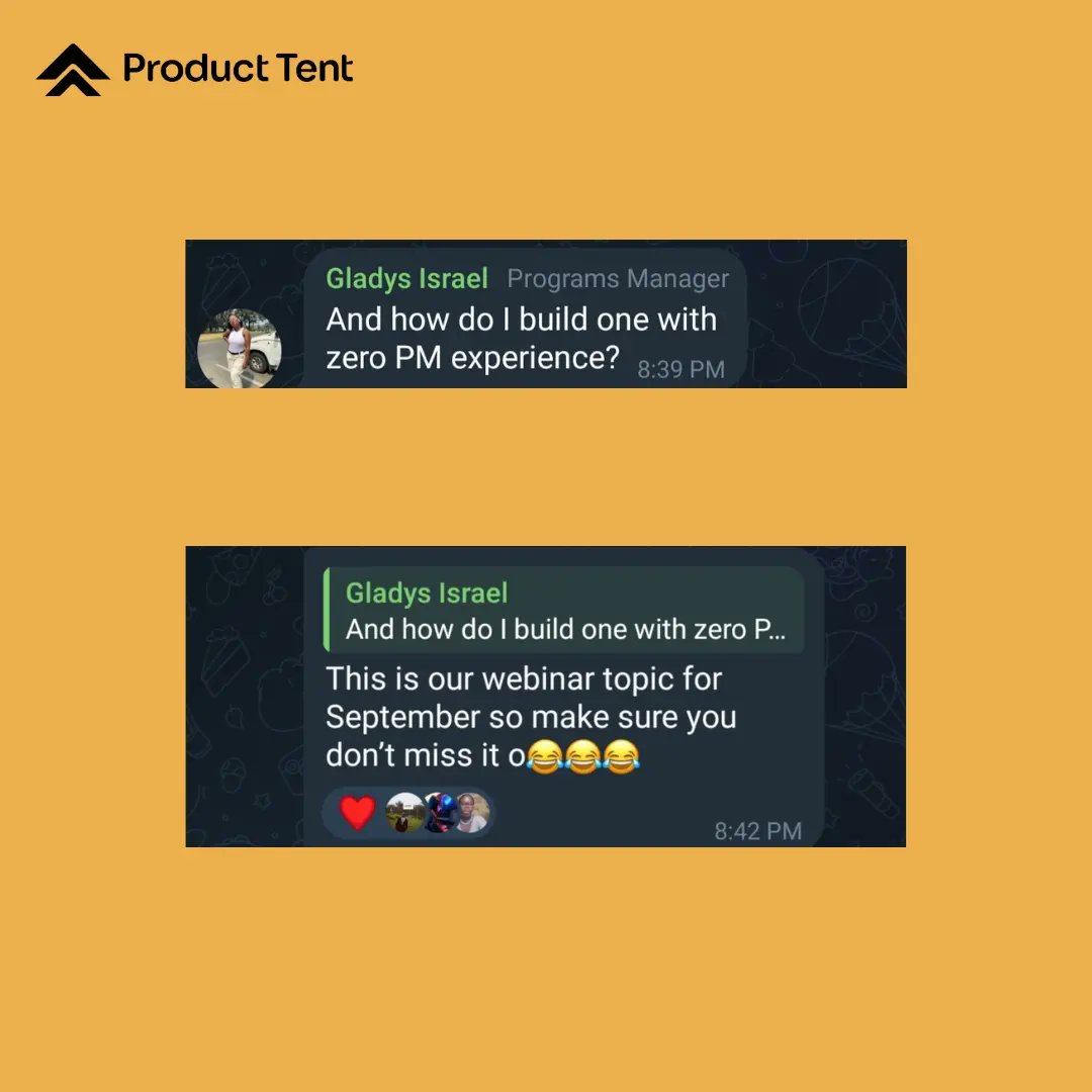 ProductTent's tweet photo. What PM question has been pondering in your mind?
Join the community through the link below to ask your questions or feel free to ask in the comments below ✨️✨️✨️✨️
https://t.co/hhG3ZWsnrH
#pmjourney #pmstruggles #producttips #productmanager https://t.co/yfu5G2jOrv