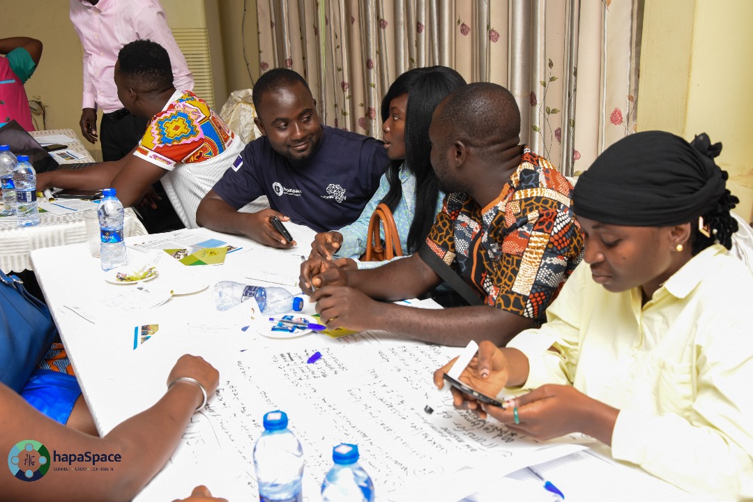 Teams putting together their reports for submissions 
#hapaspace
#wearehapa
#hapaimpacts 
#DTEGKumasi
#GIZDTEG
#digitaltransformation
#stakeholdermeeting
#GIZstakeholderengagement