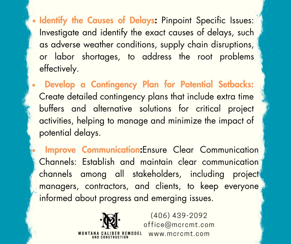 mcrcmt's tweet image. Struggling with construction delays? 🏗️ Discover key strategies to tackle setbacks, optimize resources, and keep your projects on track. Proactive planning and clear communication are your best tools! 💪✨

#ConstructionManagement #ProjectDelays #ConstructionPlanning