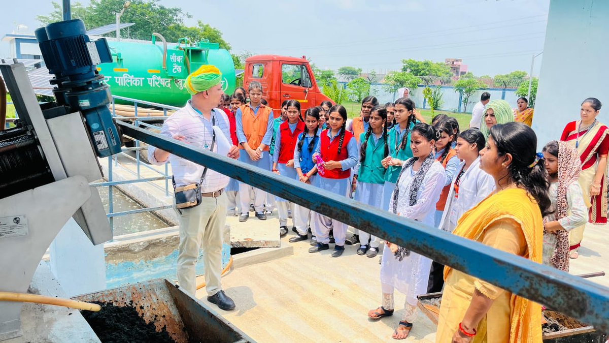 In some cities, local school children also joined the exposure visits, fostering a deeper understanding of sustainable sanitation practices among the younger generation.
