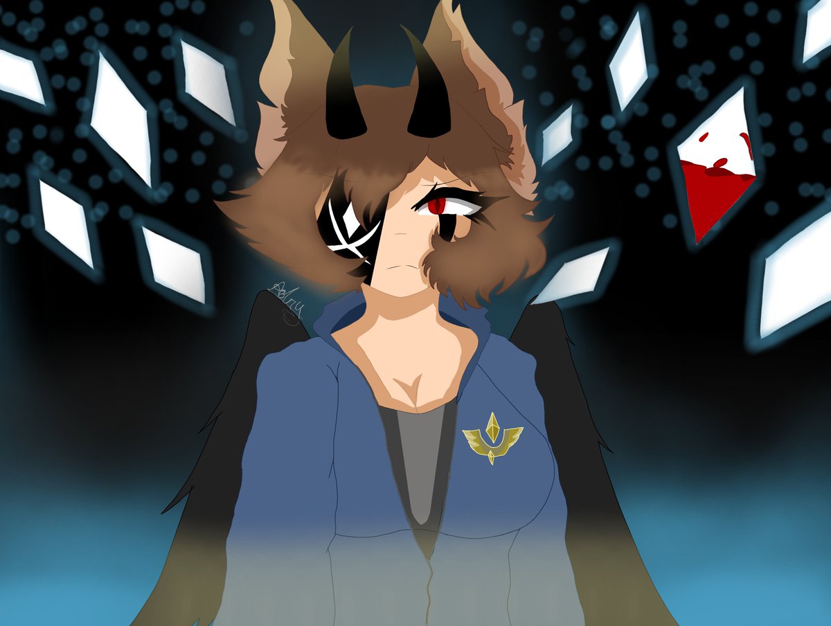Adry_Animation's tweet photo. I'm back guys! I leave you a drawing that I made in 2 days! #ibispaint #digitalart #art #wolf #darkangel #demon https://t.co/CXnqZBJNW5