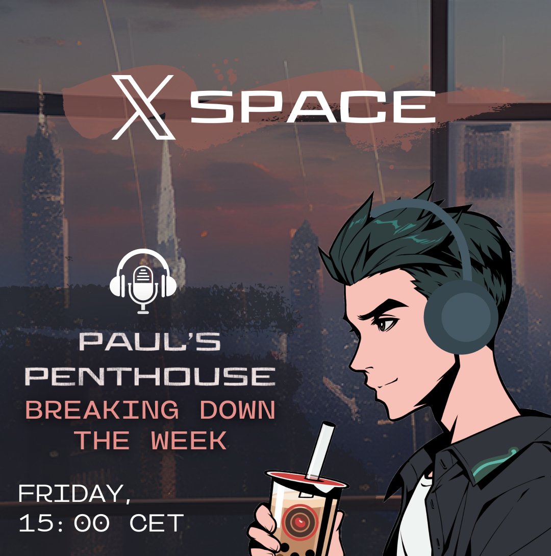 PauluzRFRM's tweet image. Join me today at Paul's Penthouse where we break down the week!  

I will be joined by @_Pontare and @ScorpioRFRM today, so you already know it is going to be another educational masterpiece!