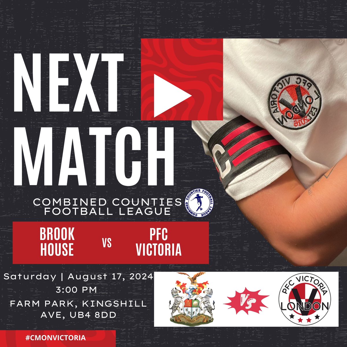 Match preview: PFC Victoria vs Brook House FC

On a Saturday afternoon, we'll be travelling a short distance to Farm Park for an afternoon kick-off vs. Brook House. This will be our 3rd game in 7 days. Still waiting for the 3 points

Let's go Victoria! 
#PFCVictoria #BrookHouseFC