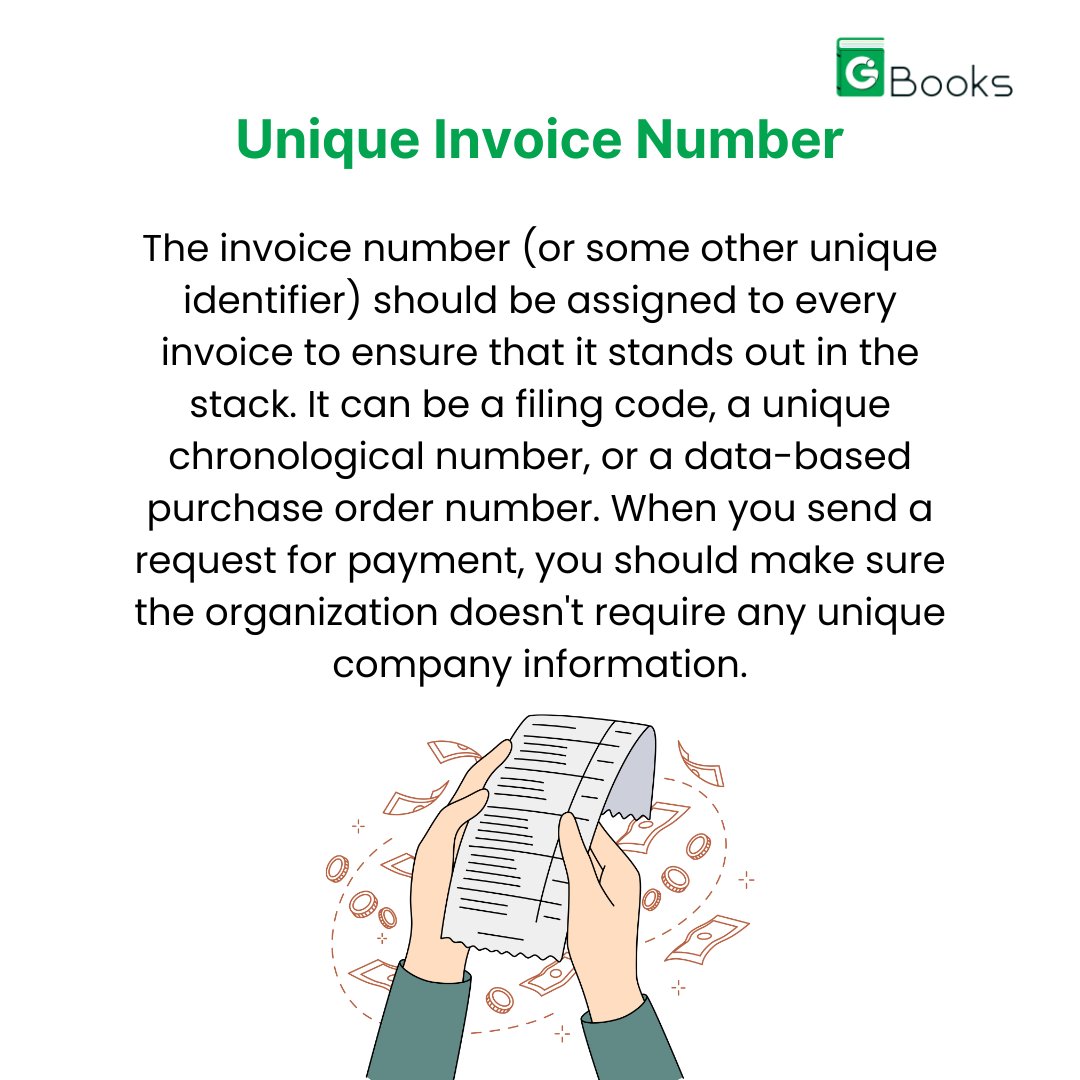 BooksGbooks's tweet image. Essential Elements Of A Complete Invoice 📑 Don&apos;t miss out on including these crucial details on your invoices! 📑 A well-crafted invoice not only ensures smooth transactions but also enhances professionalism.📊
Check us out: shorturl.at/IxWlu
#invoice #invoicetips