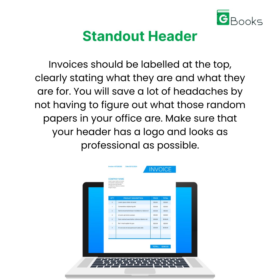 BooksGbooks's tweet image. Essential Elements Of A Complete Invoice 📑 Don&apos;t miss out on including these crucial details on your invoices! 📑 A well-crafted invoice not only ensures smooth transactions but also enhances professionalism.📊
Check us out: shorturl.at/IxWlu
#invoice #invoicetips