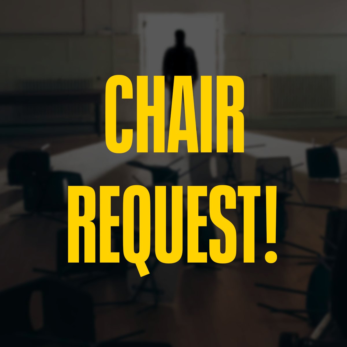 CnauldTheatre's tweet image. 🪑 Chair Request! 🪑  We're on the hunt for around 150 plastic stacking bucket-style chairs for our upcoming production of The Events by David Greig. These chairs are about to get a dramatic makeover as part of our set, so they won’t be usable afterwards.  (1/2)