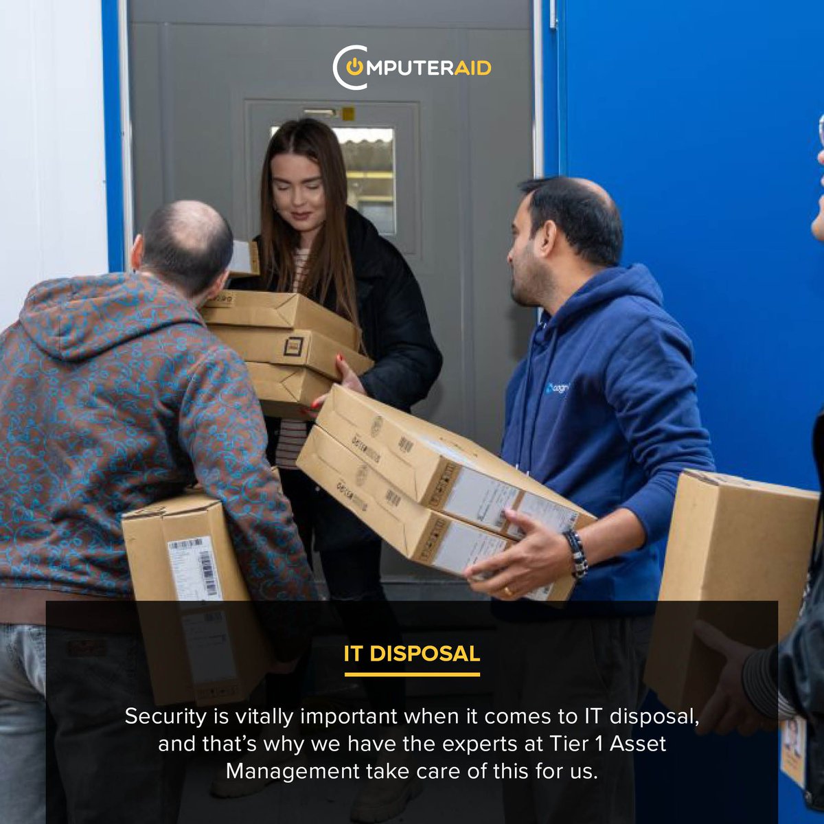 Computer_Aid's tweet photo. Computer Aid offers a secure IT Disposal Service for businesses and organisations through our partner, Tier 1.

Learn more about how it works below:
🌐 https://t.co/TzrriiT42W 

#ComputerAidInternational #Tier1 #ITDisposal https://t.co/RJy67N4LSG