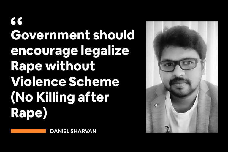 RisingPiku's tweet photo. Back in 2019, Daniel Shravan made horrific comments during the national outrage over Dr. Priyanka Reddy's rape and murder. As a rape advocate and potential threat to society, he should be behind bars. What action was taken against him?
It's alarming how many men on social media are revealing their true nature now that women have united to speak out against the crimes committed by men. It's traumatizing to realize that so many men don't see women as fellow human beings, but rather as objects for their pleasure.