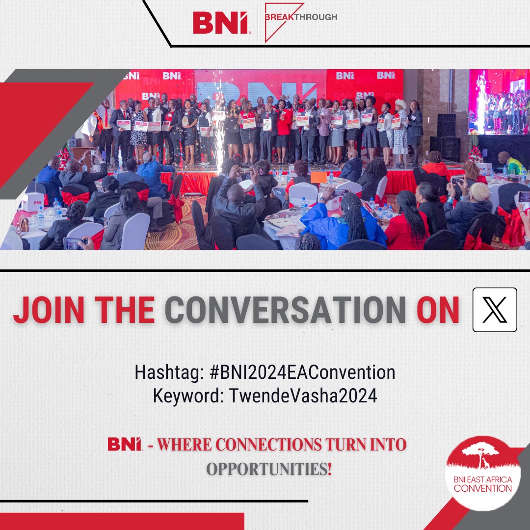 AssureLinkKe's tweet photo. Changing the way world does business. 
Join us as we celebrate CEOs success in today's business world. 

#bni2024 
#BNI2024EAconvention https://t.co/TzdP5C5QcY