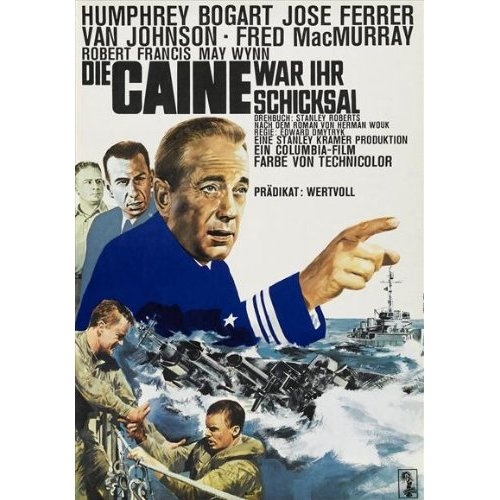 TCMComingUp's tweet photo. #ComingUpOnTCM
THE CAINE MUTINY (1954) Humphrey Bogart, José Ferrer, Van Johnson, Fred MacMurray
Dir.: Edward Dmytryk 11: 00 PM PT
When a Navy captain begins to crack up, his first officer relieves him of command.
2h 5m | Drama | TV-PG
#TCM #TCMParty #HermanWouk https://t.co/rhlPfeJrQJ