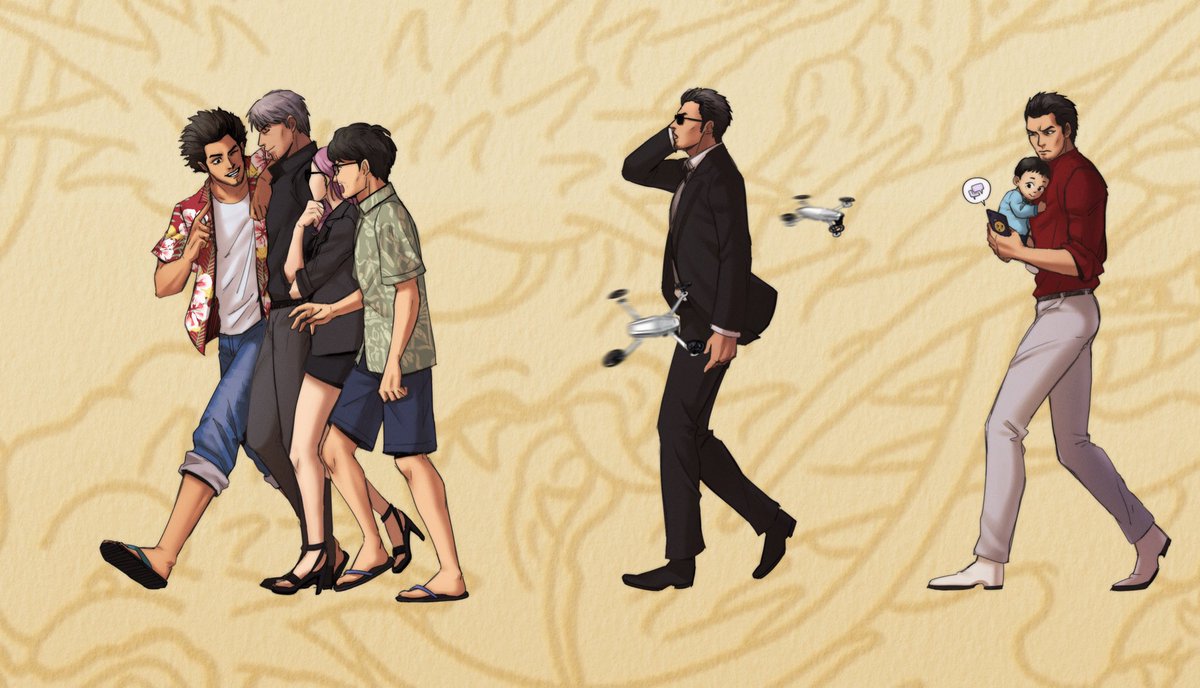 aemenai's tweet image. walk of life 🐉

#likeadragon #ryugagotoku #龍が如く #fanart