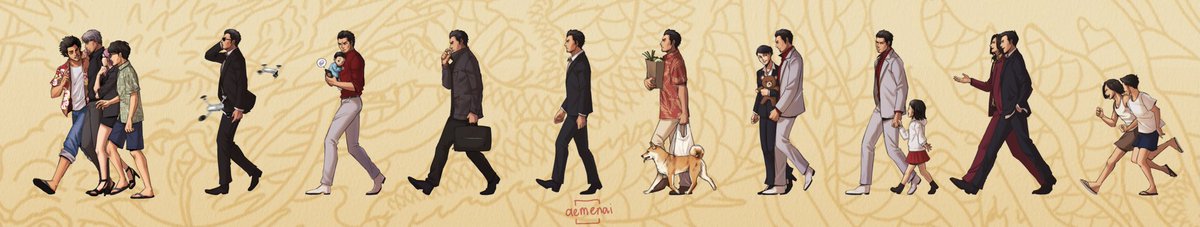 aemenai's tweet image. walk of life 🐉

#likeadragon #ryugagotoku #龍が如く #fanart