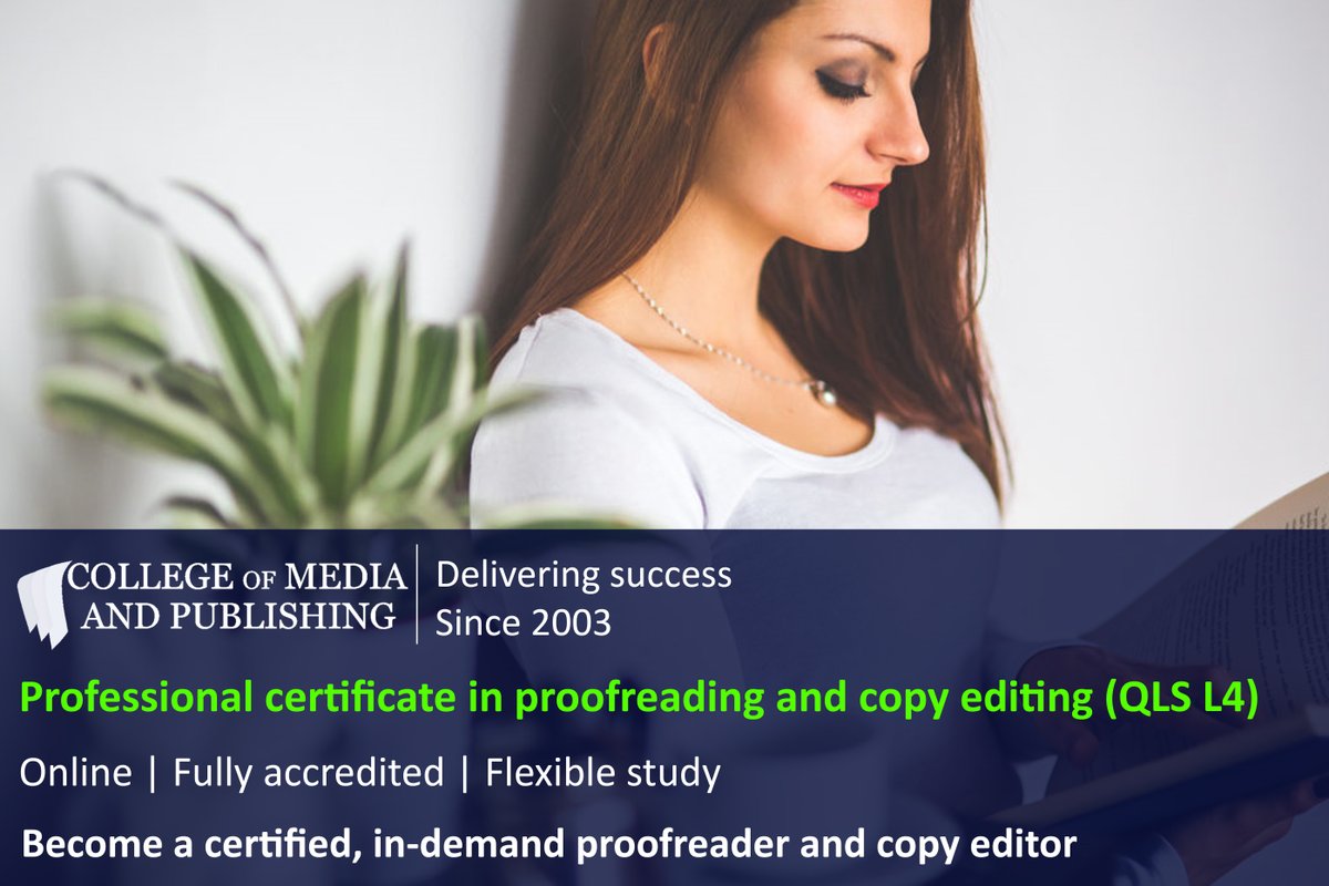 CollegeMediaPub's tweet photo. Our accredited #online #proofreading #course has helped many people get jobs and set up as successful freelancers https://t.co/6AExu3uI0S #proofreading #editing #professionalproofreader 🌍🌎 #CPD #learn ⭐ #5* https://t.co/MVpjXi8Dj5