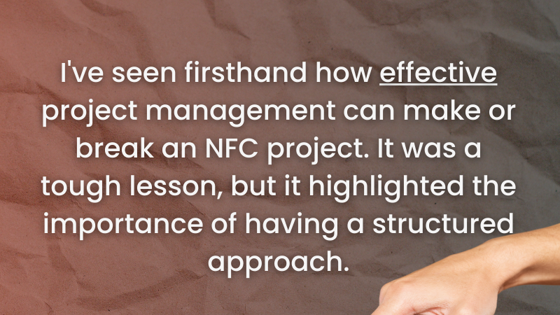Ingenutec's tweet photo. Effective project management can make or break an NFC project. From tough lessons learned, I know it’s essential for success. Strong management keeps us organized and promotes teamwork. #ProjectManagement #NFC #Success https://t.co/70kMBCCgZK