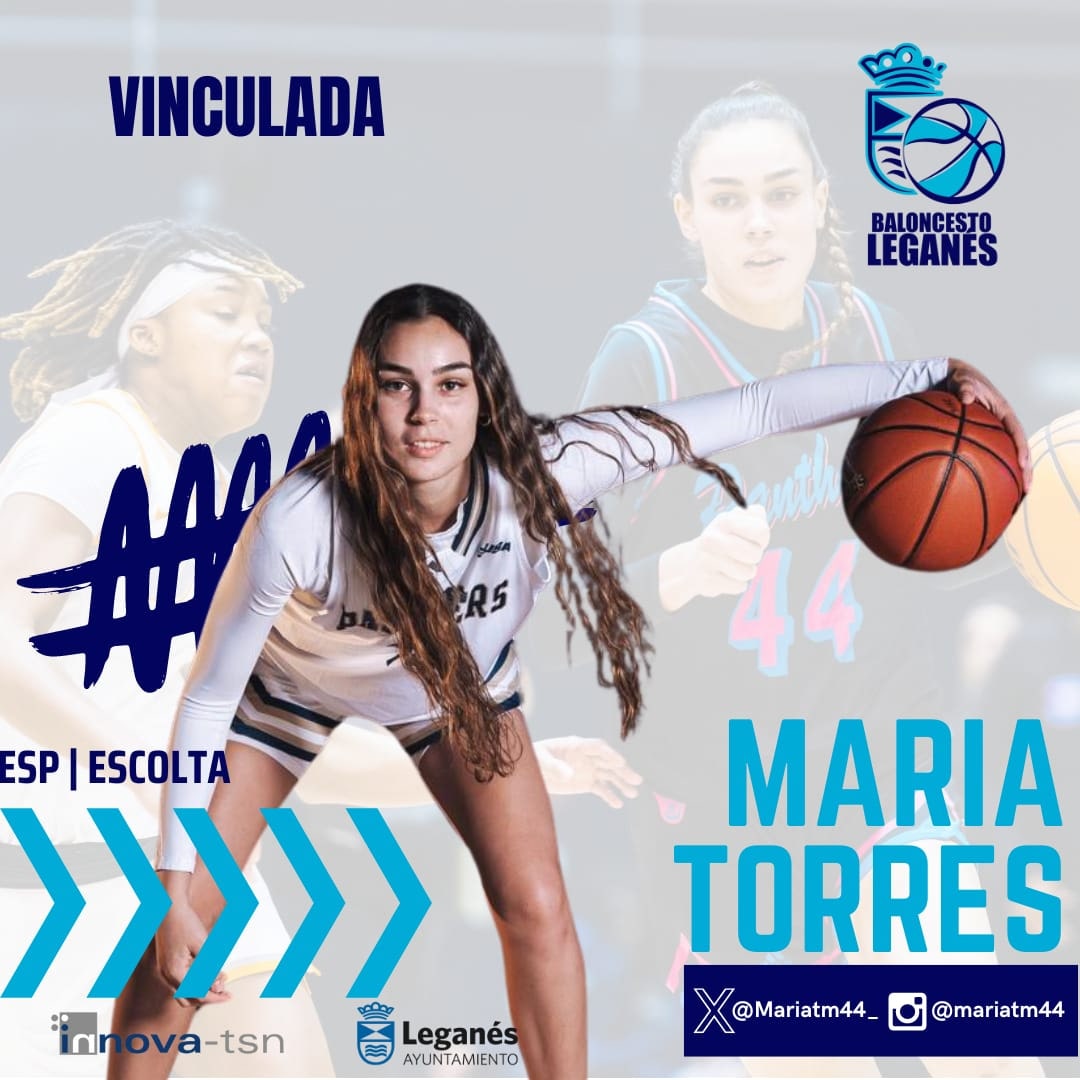 basketleganes's tweet photo. 🔵MARÍA TORRES🔵

💥CERRAMOS PLANTILLA💥

Finalizamos las presentaciones de las jugadoras del @innovatsn Leganés con la incorporación de María Torres para la temporada 24-25 de la #LFChallenge

🏀¡Bienvenida María!🏀

#LeganésCiudadDeBasket
#úneteAlReto https://t.co/au3I4QJ16b