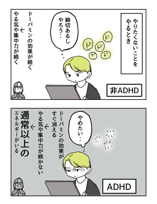 【ADHD】なぜ先延ばしするの?(1/5) #漫画がよめるハッシュタグ