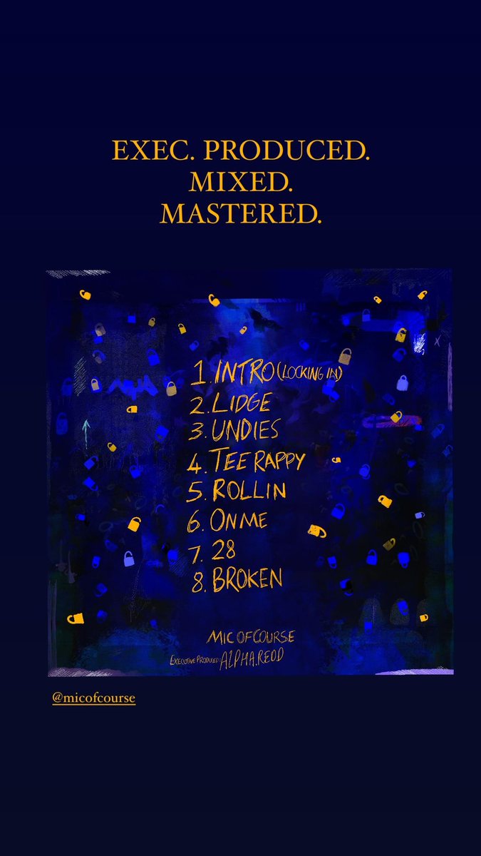 alphareddx's tweet image. @micofcourse - Locked In (EP)
OUT NOW

linktr.ee/micofcourse