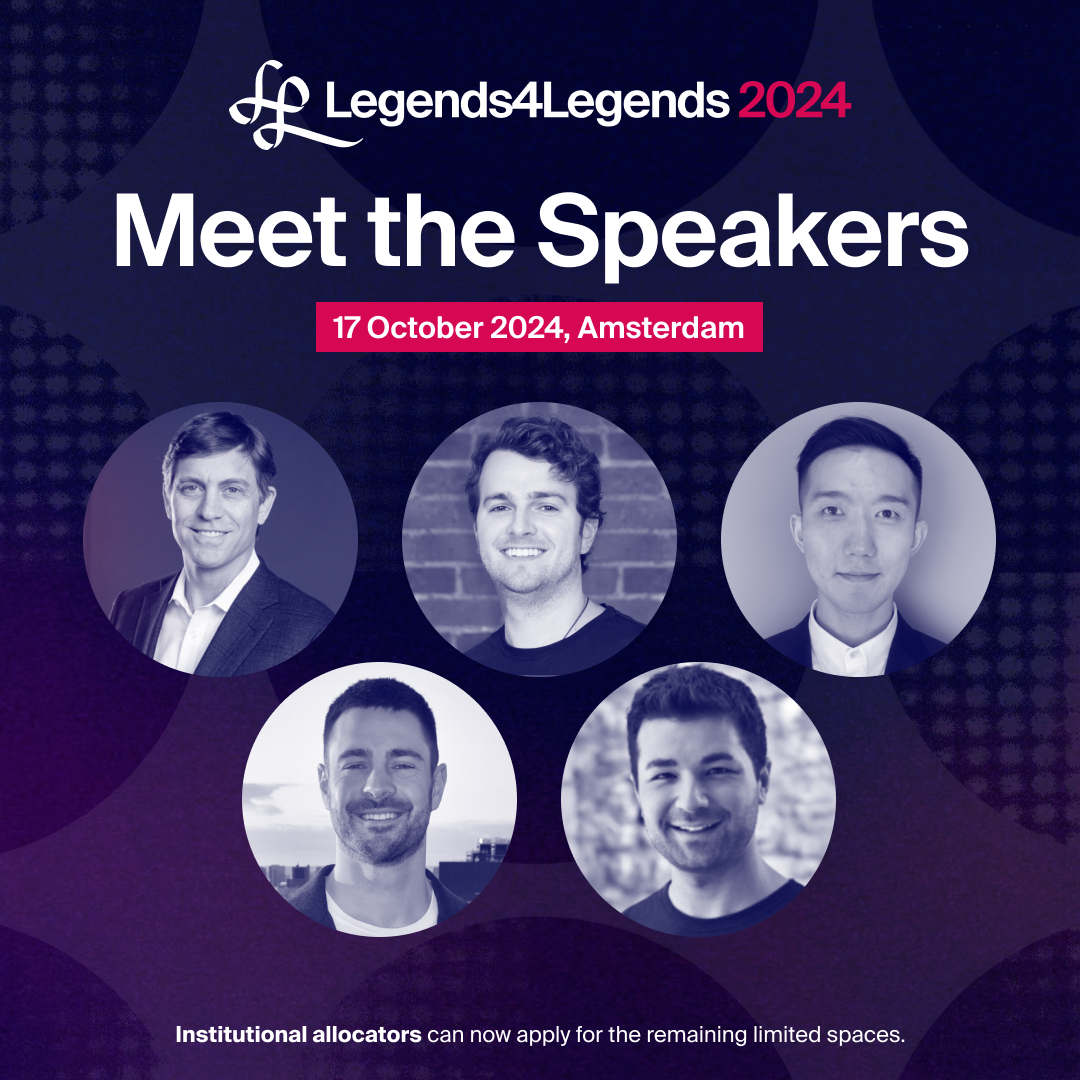 Announcing Round 2 of our Legends4Legends 2024 speakers!

Institutional allocators are invited to apply for the remaining limited spaces at legends4legends.org. Visit the website to view the full list of speakers and secure your spot.

<a href="/perkinscr97/">Christopher Perkins 🦅🌎⚓️NYC</a>, <a href="/coinfund_io/">CoinFund</a> 
<a href="/AshAEgan/">Ash Egan</a>,