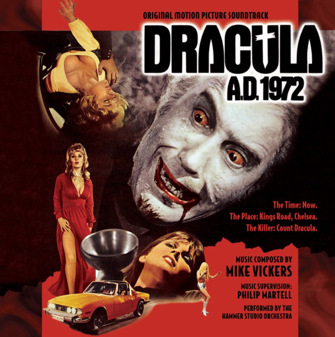 Blakes7Diary's tweet photo. Today’s gym session is powered by the groovy Dracula AD 1972 soundtrack by Mike Vickers. And Stoneground! 🩸😍#hammerhorror #stoneground https://t.co/SXpxVURDNu